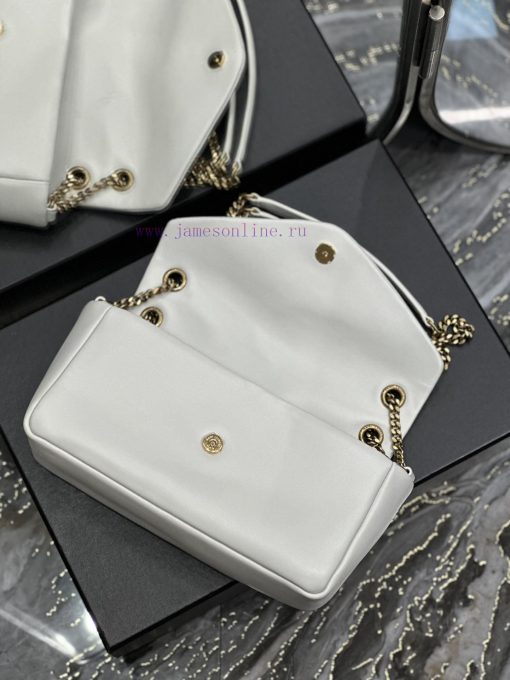 Yves Saint Laurent Bags CALYPSO_ Sheepskin Chain BagMade of imported Italian lambskin, it has a soft and delicate to sfjuzm2a - Image 9