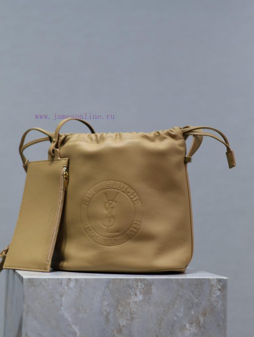 Yves Saint Laurent Bags RIVE GAUCHE crossbody bag is coming_Imported Italian cowhide badge design with logo, precise evy5q29l - Image 2