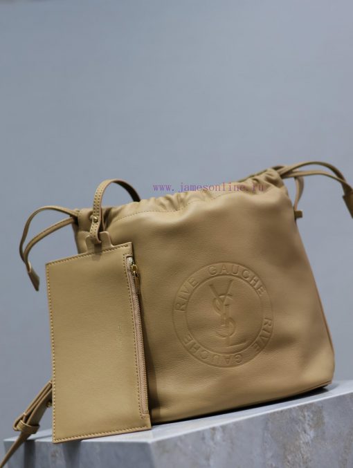 Yves Saint Laurent Bags RIVE GAUCHE crossbody bag is coming_Imported Italian cowhide badge design with logo, precise evy5q29l - Image 3