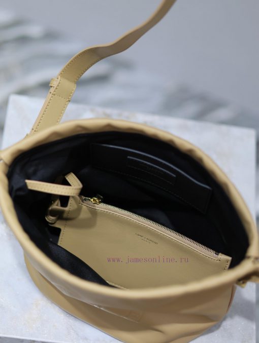 Yves Saint Laurent Bags RIVE GAUCHE crossbody bag is coming_Imported Italian cowhide badge design with logo, precise evy5q29l - Image 8