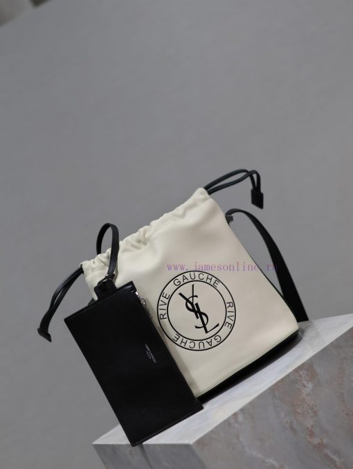Yves Saint Laurent Bags RIVE GAUCHE crossbody bag is coming_Imported Italian cowhide badge design with logo, precise 5e6tbdzk - Image 3