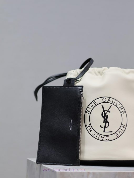 Yves Saint Laurent Bags RIVE GAUCHE crossbody bag is coming_Imported Italian cowhide badge design with logo, precise 5e6tbdzk - Image 4