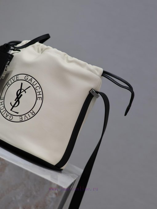 Yves Saint Laurent Bags RIVE GAUCHE crossbody bag is coming_Imported Italian cowhide badge design with logo, precise 5e6tbdzk - Image 5