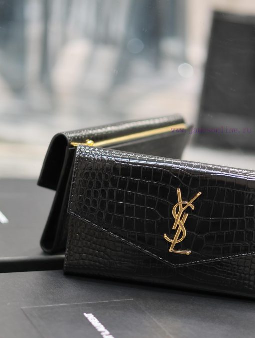 Yves Saint Laurent Bags UPTOWN_Large WalletThe classic crocodile embossed cowhide showcases its texture, with a nobl 05ozxlin - Image 3