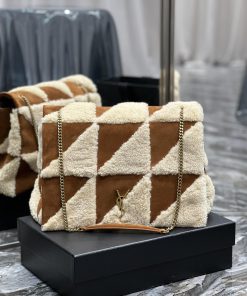 Yves Saint Laurent Bags JAMIE-New lamb wool with suedeThe most eye-catching lamb fur suede must be planted with gras zdb2g6sf