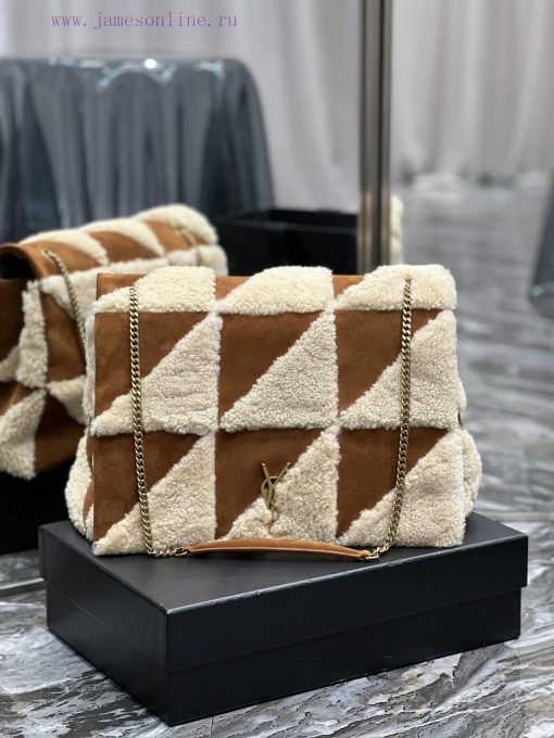 Yves Saint Laurent Bags JAMIE-New lamb wool with suedeThe most eye-catching lamb fur suede must be planted with gras zdb2g6sf