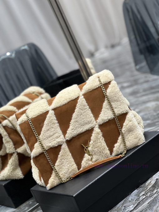 Yves Saint Laurent Bags JAMIE-New lamb wool with suedeThe most eye-catching lamb fur suede must be planted with gras zdb2g6sf - Image 3