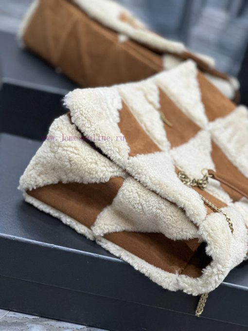 Yves Saint Laurent Bags JAMIE-New lamb wool with suedeThe most eye-catching lamb fur suede must be planted with gras zdb2g6sf - Image 6