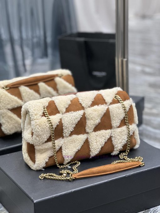 Yves Saint Laurent Bags JAMIE-New lamb wool with suedeThe most eye-catching lamb fur suede must be planted with gras 290zai4w - Image 6