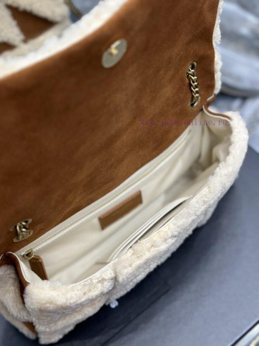 Yves Saint Laurent Bags JAMIE-New lamb wool with suedeThe most eye-catching lamb fur suede must be planted with gras 290zai4w - Image 10