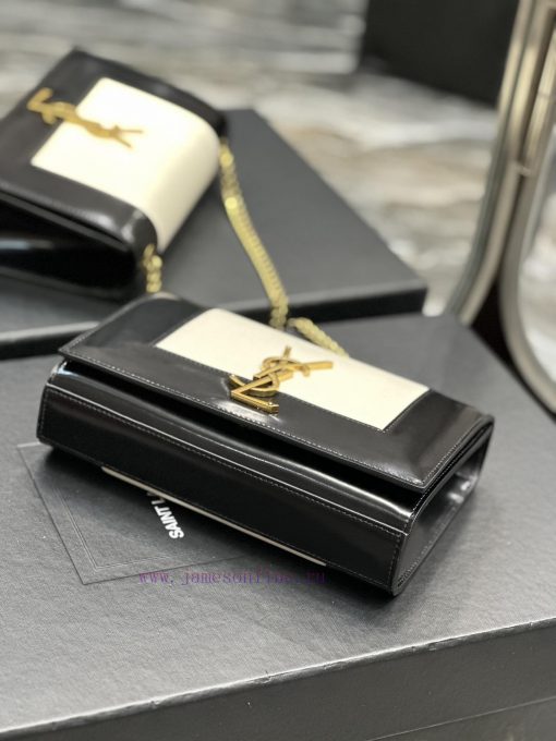 Yves Saint Laurent Bags NEW Black with White ▫️KATE 20cm latest size, timeless style, irresistible super charm, a mu tejlosv6 - Image 7