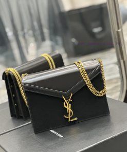 Yves Saint Laurent Bags CASSANDRA Matte Series_Italian gold buckle cowhide paired with frosted leather, decorated wi h43c9l0n