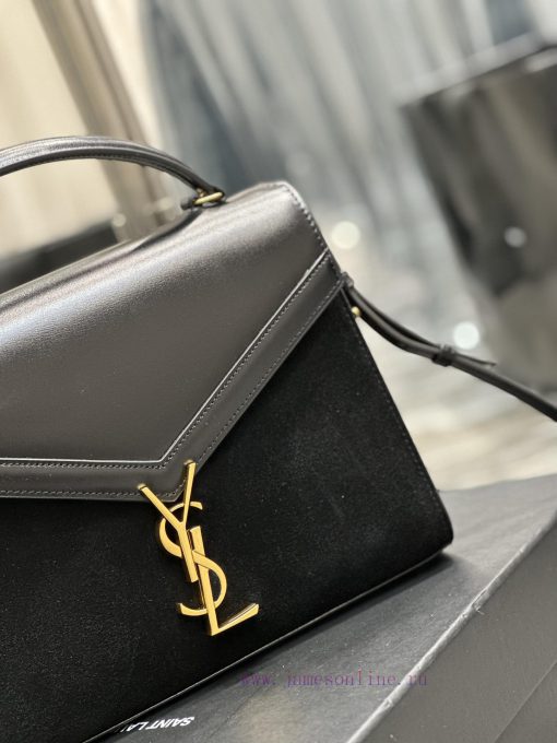 Yves Saint Laurent Bags _CASSANDRA_ Paired with suede briefcaseThe combination of different materials adds a sense o nhldxgfq - Image 4