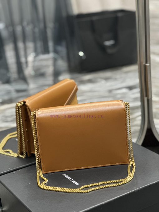 Yves Saint Laurent Bags CASSANDRA Matte Series_Italian gold buckle cowhide paired with frosted leather, decorated wi wolaswjw - Image 6