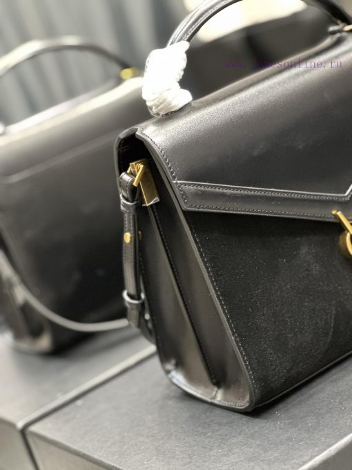 Yves Saint Laurent Bags _CASSANDRA_ Paired with suede briefcaseThe combination of different materials adds a sense o nhldxgfq - Image 6