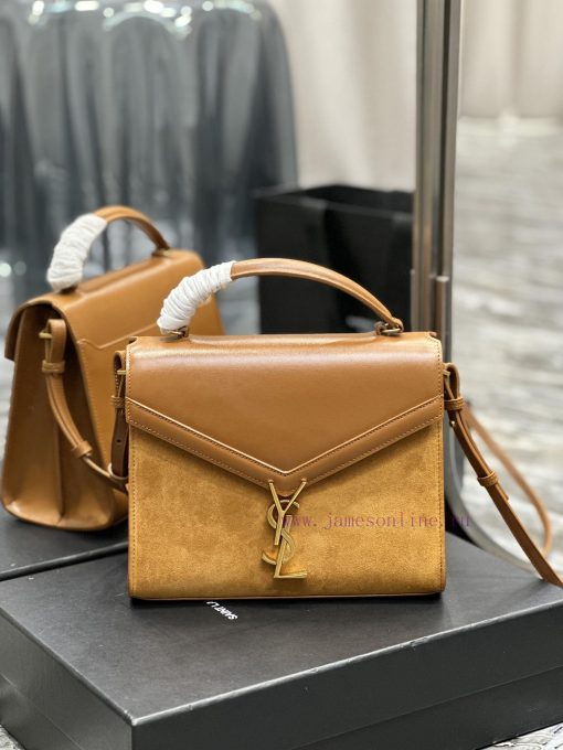 Yves Saint Laurent Bags _CASSANDRA_ Paired with suede briefcaseThe combination of different materials adds a sense o e2redn2p