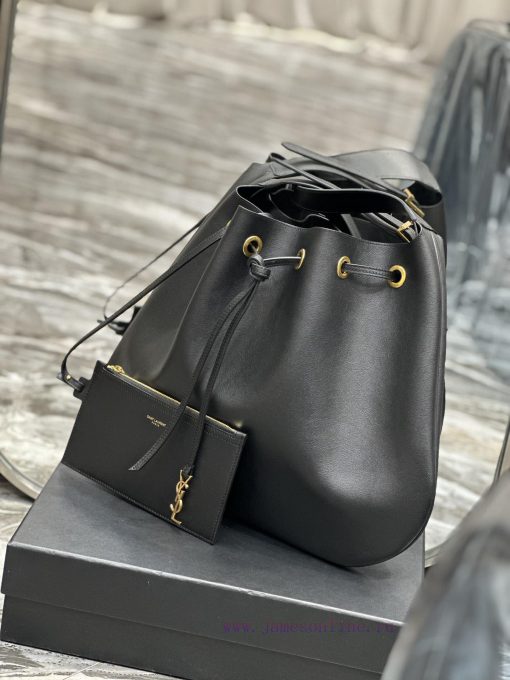 Yves Saint Laurent Bags Flat Hobo bag_Y Home Full Leather Drawstring Bag/Shoulder BackpackThe all leather design add i1z0jp01 - Image 4