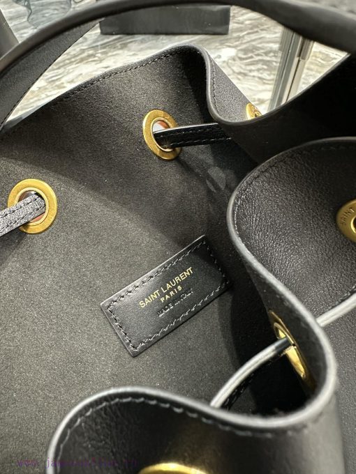 Yves Saint Laurent Bags Flat Hobo bag_Y Home Full Leather Drawstring Bag/Shoulder BackpackThe all leather design add i1z0jp01 - Image 8