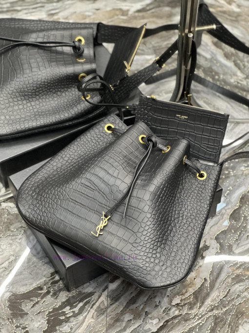 Yves Saint Laurent Bags Flat Hobo bag_Y Home Full Leather Drawstring Bag/Shoulder BackpackThe all leather design add mxmgkire - Image 10