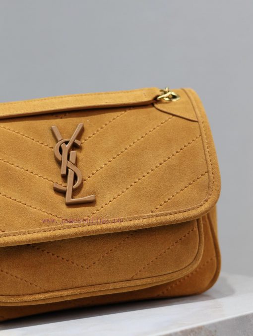 Yves Saint Laurent Bags Niki-22cm earth yellow frosted gold buckleIt's not too cool at all. The bag has a beautiful s4c2yxm4 - Image 5
