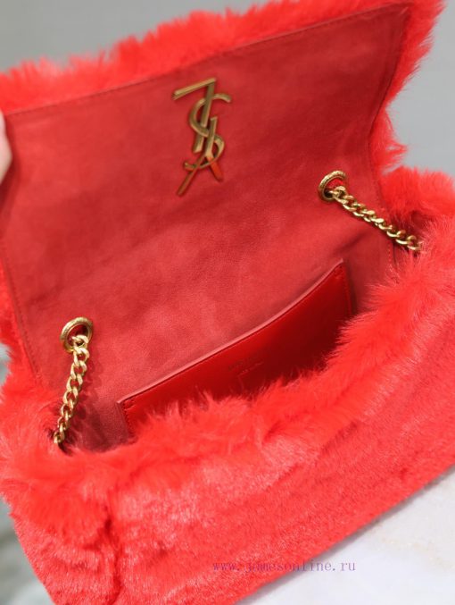 Yves Saint Laurent Bags Autumn and winter rabbit fur styles are out𝐊𝐚𝐭𝐞 _ Double sided bag launches suede&rabbit fur fs568klv - Image 10