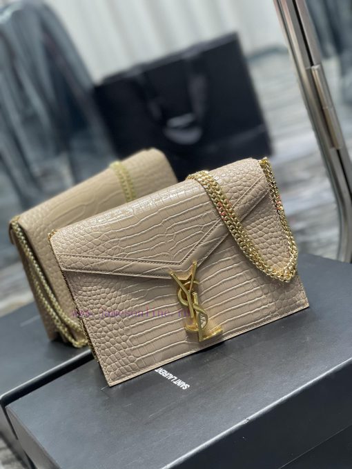 Yves Saint Laurent Bags 𝑪𝑨𝑺𝑺𝑨𝑵𝑫𝑹𝑨 _ Crocodile patterned cowhideThe latest synchronized CASSANDRA Italian imported cr 7ettvvgg - Image 3