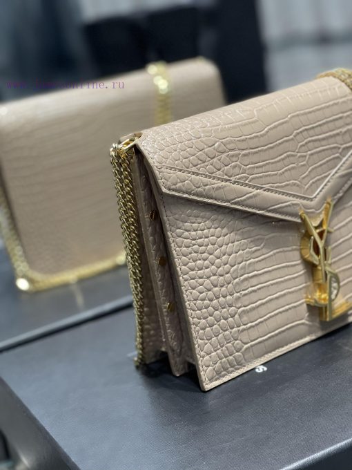 Yves Saint Laurent Bags 𝑪𝑨𝑺𝑺𝑨𝑵𝑫𝑹𝑨 _ Crocodile patterned cowhideThe latest synchronized CASSANDRA Italian imported cr 7ettvvgg - Image 4