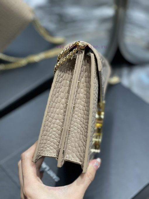 Yves Saint Laurent Bags 𝑪𝑨𝑺𝑺𝑨𝑵𝑫𝑹𝑨 _ Crocodile patterned cowhideThe latest synchronized CASSANDRA Italian imported cr 7ettvvgg - Image 5