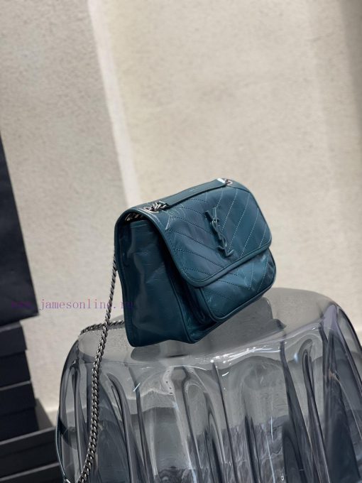 Yves Saint Laurent Bags 𝐍𝐢𝐤𝐢𝟐𝟖𝐜𝐦 _ Turquoise GreenBreakthrough in using used oil wax cowhide, the waxing effect is a rz5jdc67 - Image 4