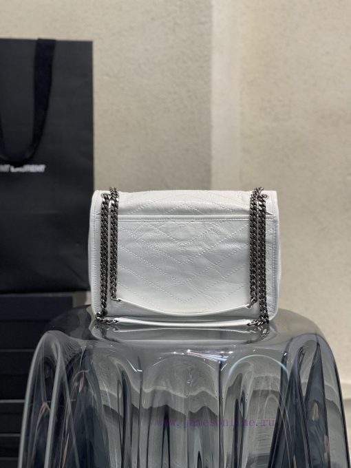 Yves Saint Laurent Bags 𝐍𝐢𝐤𝐢𝟐𝟖𝐜𝐦 _ Pure whiteBreakthrough in using used oil wax cowhide, the waxing effect is a bit 3bokpw4o - Image 7