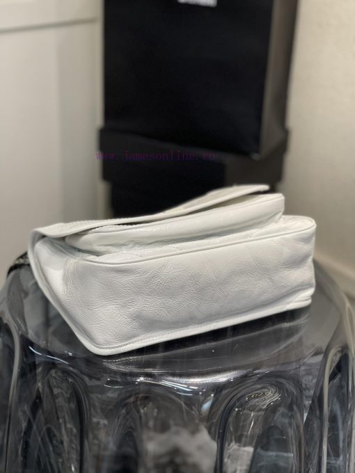 Yves Saint Laurent Bags 𝐍𝐢𝐤𝐢𝟐𝟖𝐜𝐦 _ Pure whiteBreakthrough in using used oil wax cowhide, the waxing effect is a bit 3bokpw4o - Image 8
