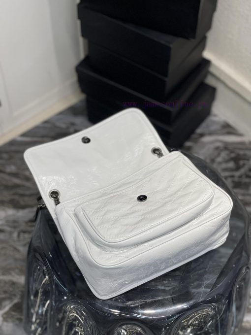 Yves Saint Laurent Bags 𝐍𝐢𝐤𝐢𝟐𝟖𝐜𝐦 _ Pure whiteBreakthrough in using used oil wax cowhide, the waxing effect is a bit 3bokpw4o - Image 9