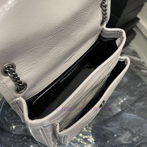 Yves Saint Laurent Bags 𝐍𝐢𝐤𝐢𝟐𝟐𝐜𝐦 _ Silver GreyThe most popular NIKI in history has launched the baby size, which is 5mh32g7h - Image 10