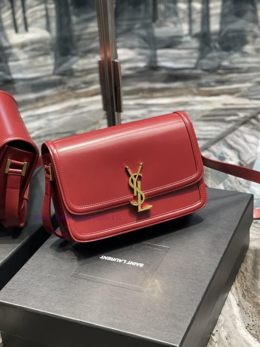Yves Saint Laurent Bags 𝑺𝑶𝑳𝑭𝑬𝑹𝑰𝑵𝑶 𝑩𝑶𝑿 Jujube red gold button_23cmMust be popular, it conquered the entire fashion ci 83vtbsja - Image 3