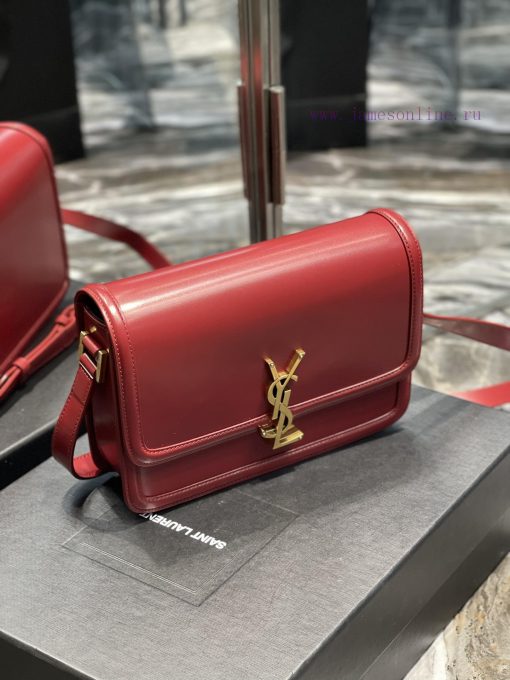 Yves Saint Laurent Bags 𝑺𝑶𝑳𝑭𝑬𝑹𝑰𝑵𝑶 𝑩𝑶𝑿 Jujube red gold button_23cmMust be popular, it conquered the entire fashion ci 83vtbsja - Image 4