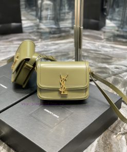 Yves Saint Laurent Bags 𝑺𝑶𝑳𝑭𝑬𝑹𝑰𝑵𝑶 𝑩𝑶𝑿 Olive green gold button_19cmMust be popular, it conquered the entire fashion c wshe6sne