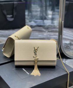 Yves Saint Laurent Bags Eternal ClassicKATE 24cm Apricot Caviar Tassel Style_Definitely an eternal classic of Yangsh 1o5y3s8u