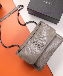 Yves Saint Laurent Bags Background original order 𝑁𝑖𝑘𝑖 28 𝑐𝑚 _ Black breakthrough uses old oil wax cowhide, the waxi l3yp8t0b