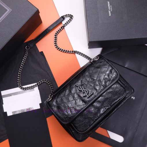 Yves Saint Laurent Bags Background original order 𝑁𝑖𝑘𝑖 28 𝑐𝑚 _ Black breakthrough uses old oil wax cowhide, the waxi 4n1xcfqg - Image 2
