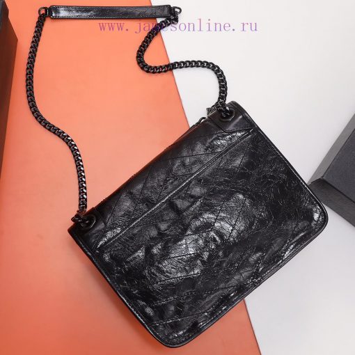 Yves Saint Laurent Bags Background original order 𝑁𝑖𝑘𝑖 28 𝑐𝑚 _ Black breakthrough uses old oil wax cowhide, the waxi txnjkdzj - Image 3