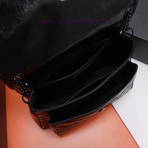Yves Saint Laurent Bags Background original order 𝑁𝑖𝑘𝑖 28 𝑐𝑚 _ Black breakthrough uses old oil wax cowhide, the waxi txnjkdzj - Image 9