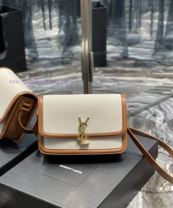Yves Saint Laurent Bags 𝑺𝑶𝑳𝑭𝑬𝑹𝑰𝑵𝑶 𝑩𝑶𝑿 Brown with cotton and linen cloth, 2cmMust be popular, it conquered the entire j0idb78a