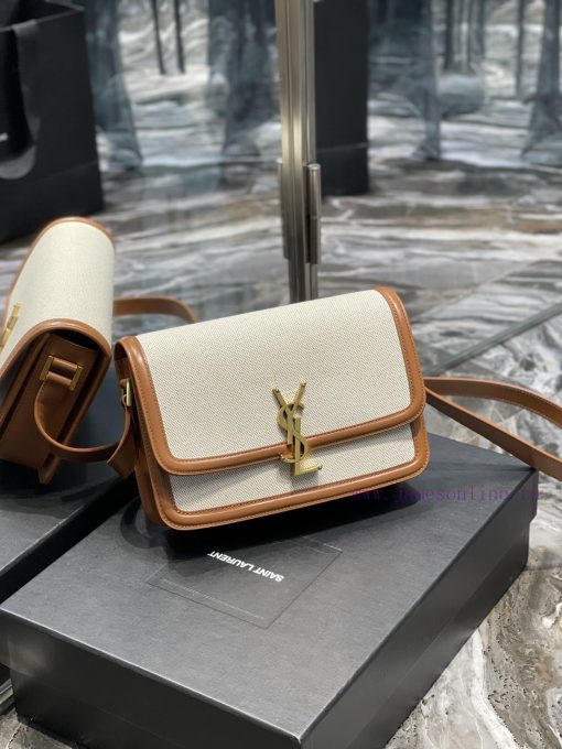 Yves Saint Laurent Bags 𝑺𝑶𝑳𝑭𝑬𝑹𝑰𝑵𝑶 𝑩𝑶𝑿 Brown with cotton and linen cloth, 2cmMust be popular, it conquered the entire j0idb78a - Image 3