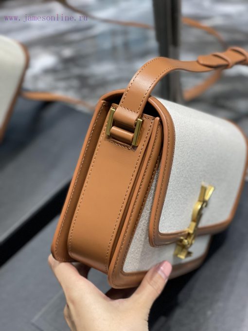 Yves Saint Laurent Bags 𝑺𝑶𝑳𝑭𝑬𝑹𝑰𝑵𝑶 𝑩𝑶𝑿 Brown with cotton and linen cloth, 2cmMust be popular, it conquered the entire j0idb78a - Image 5