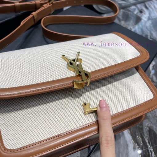 Yves Saint Laurent Bags 𝑺𝑶𝑳𝑭𝑬𝑹𝑰𝑵𝑶 𝑩𝑶𝑿 Brown with cotton and linen cloth, 2cmMust be popular, it conquered the entire j0idb78a - Image 8
