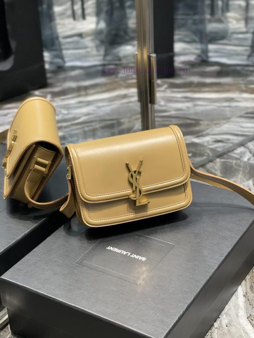 Yves Saint Laurent Bags 𝑺𝑶𝑳𝑭𝑬𝑹𝑰𝑵𝑶 𝑩𝑶𝑿 Milk tea colored gold button_19cmMust be popular, it conquered the entire fash z3xbnkoy - Image 3