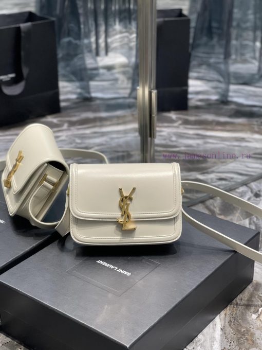 Yves Saint Laurent Bags 𝑺𝑶𝑳𝑭𝑬𝑹𝑰𝑵𝑶 𝑩𝑶𝑿 White gold buckle_19cmMust be popular, it conquered the entire fashion circle uxos4udh