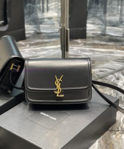 Yves Saint Laurent Bags 𝑺𝑶𝑳𝑭𝑬𝑹𝑰𝑵𝑶 𝑩𝑶𝑿 Black gold buckle_23cmMust be popular, it conquered the entire fashion circle b28oqq0c