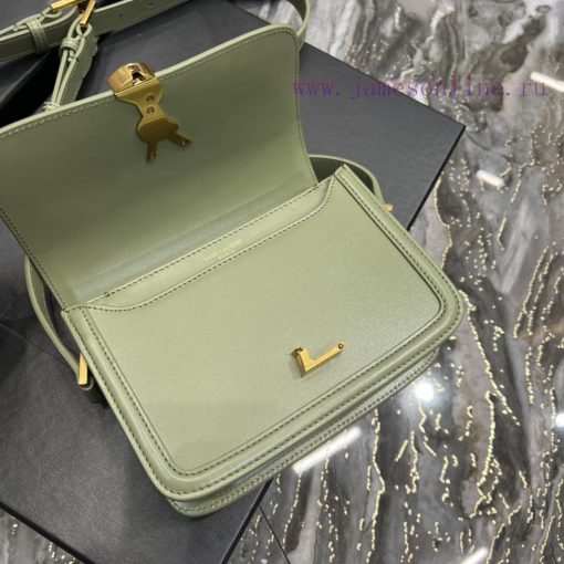 Yves Saint Laurent Bags 𝑺𝑶𝑳𝑭𝑬𝑹𝑰𝑵𝑶 𝑩𝑶𝑿 Avocado green gold button_19cmMust be popular, it conquered the entire fashion fzkcfgsk - Image 9