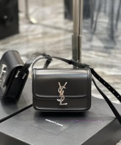 Yves Saint Laurent Bags 𝑺𝑶𝑳𝑭𝑬𝑹𝑰𝑵𝑶 𝑩𝑶𝑿 Black silver buckle_19cmMust be popular, it conquered the entire fashion circl u860ruyi